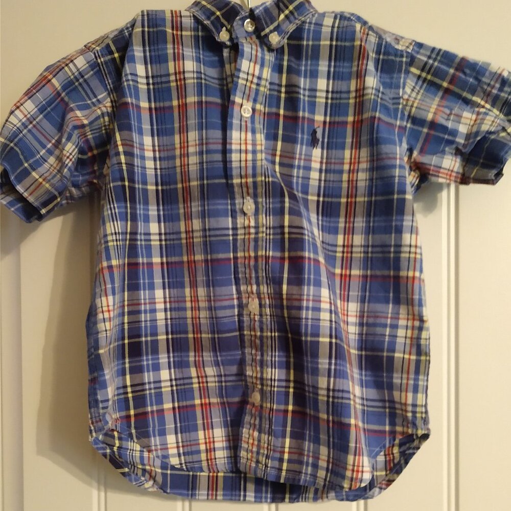 Polo Ralph Lauren Boys 3T Short Sleeve Casual Button Down Shirt